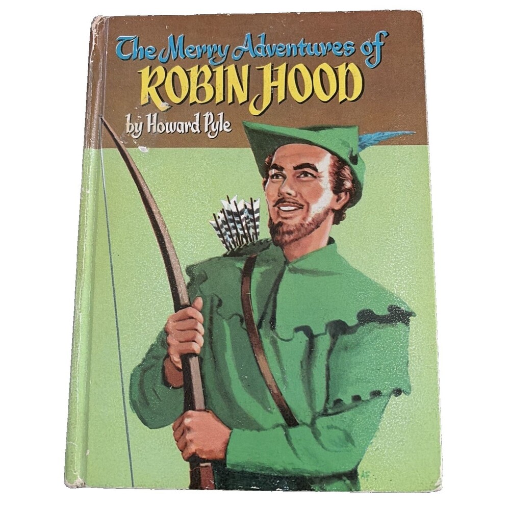 1960s Merry Adventures of Robin Hood Howard Pyle Hardcover Good Cond.Inscription